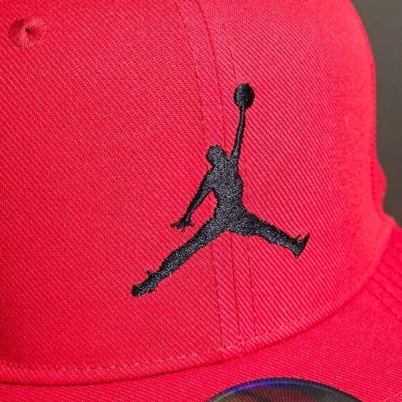 Air Jordan 1 2 3 4 5 6 11 12 13 OG Retro Bred Bulls Playoffs Snapback Hat Red - Picture 3 of 12
